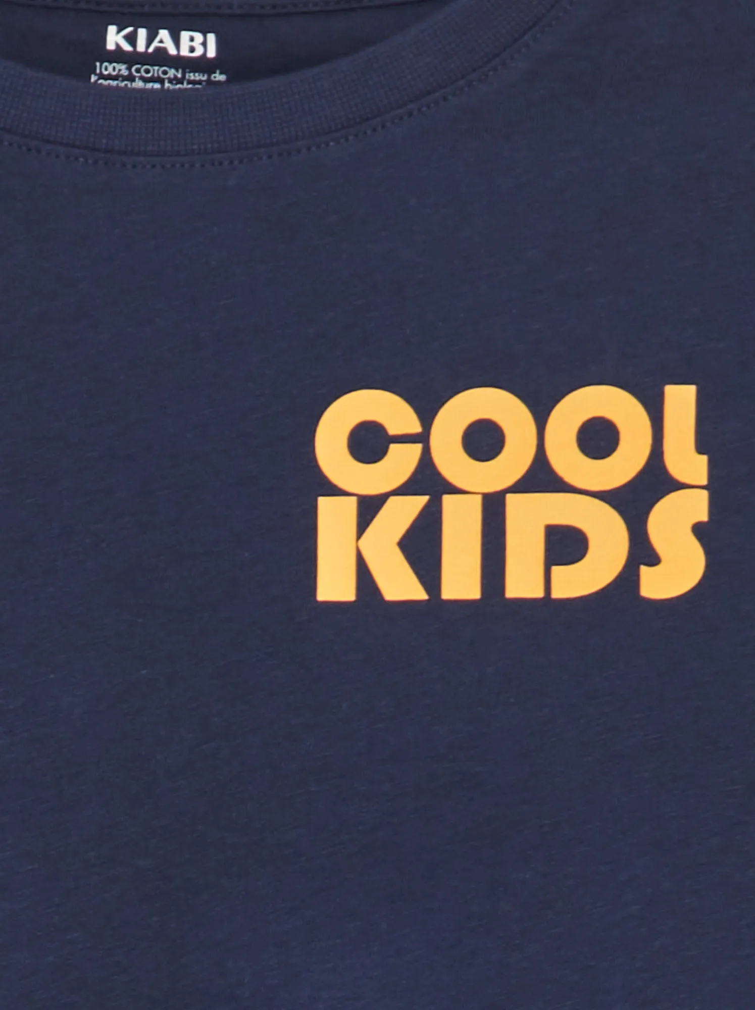 T-shirt stampata in cotone - BLU