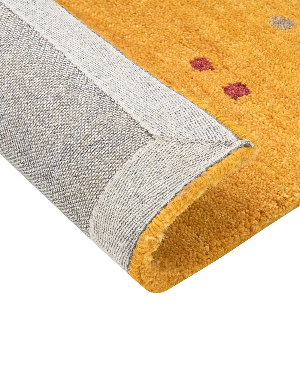 Tappeto Gabbeh  lana giallo 140 x 200 cm AKALAN