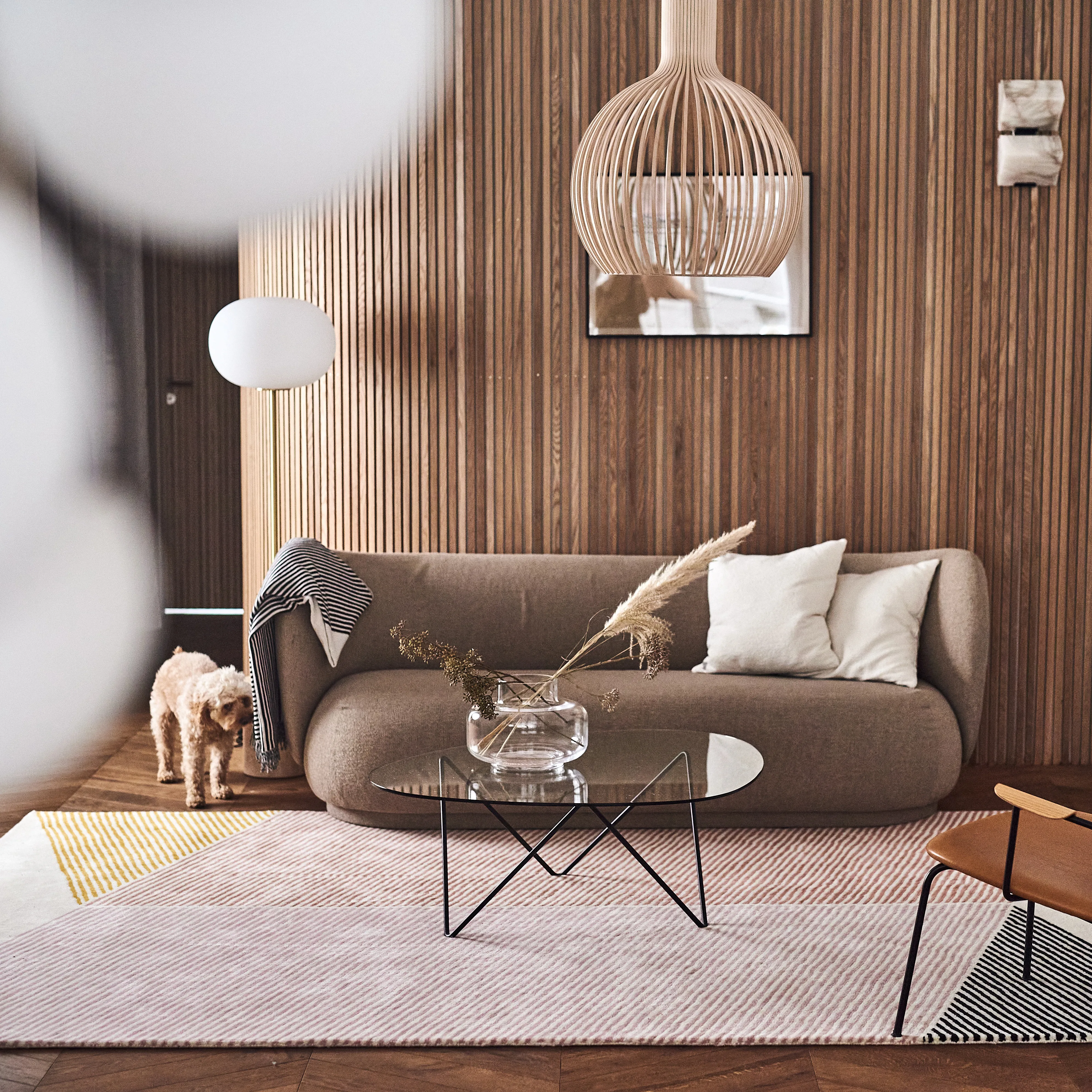Tappeto in lana rosa Rectangles.jy{font-size:18px}170x240 cm