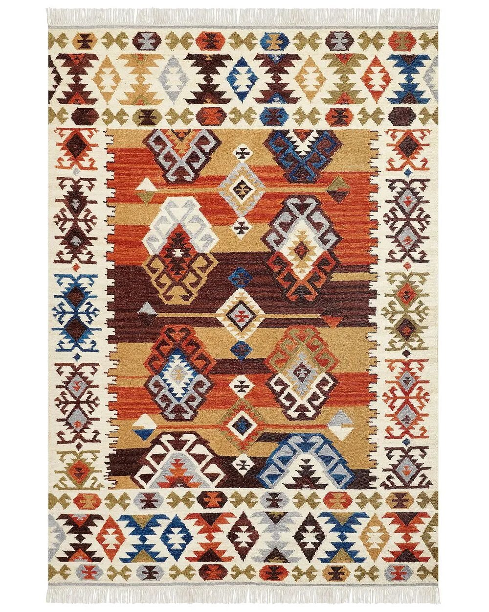Tappeto Kilim lana multicolore 200 x 300 cm VOSKETAP