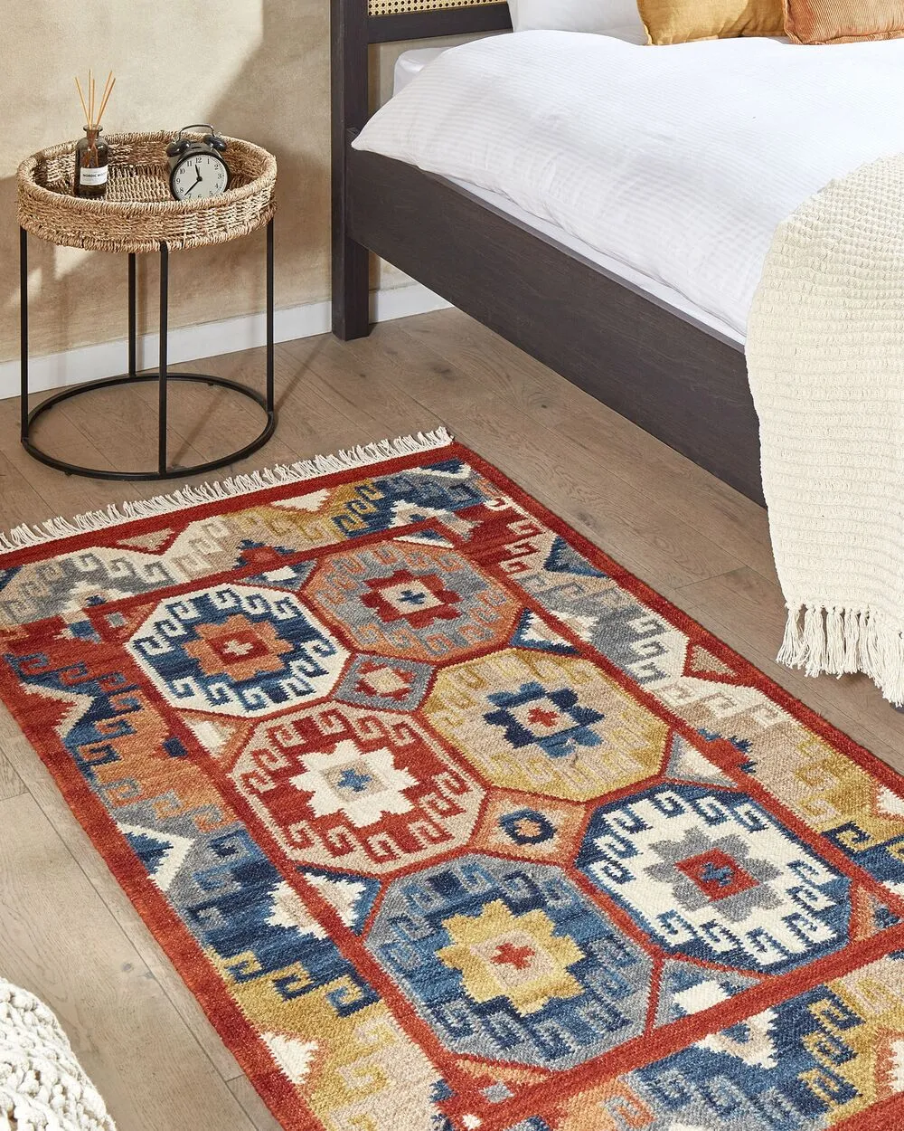 Tappeto kilim lana multicolore 80 x 150 cm LUSARAT