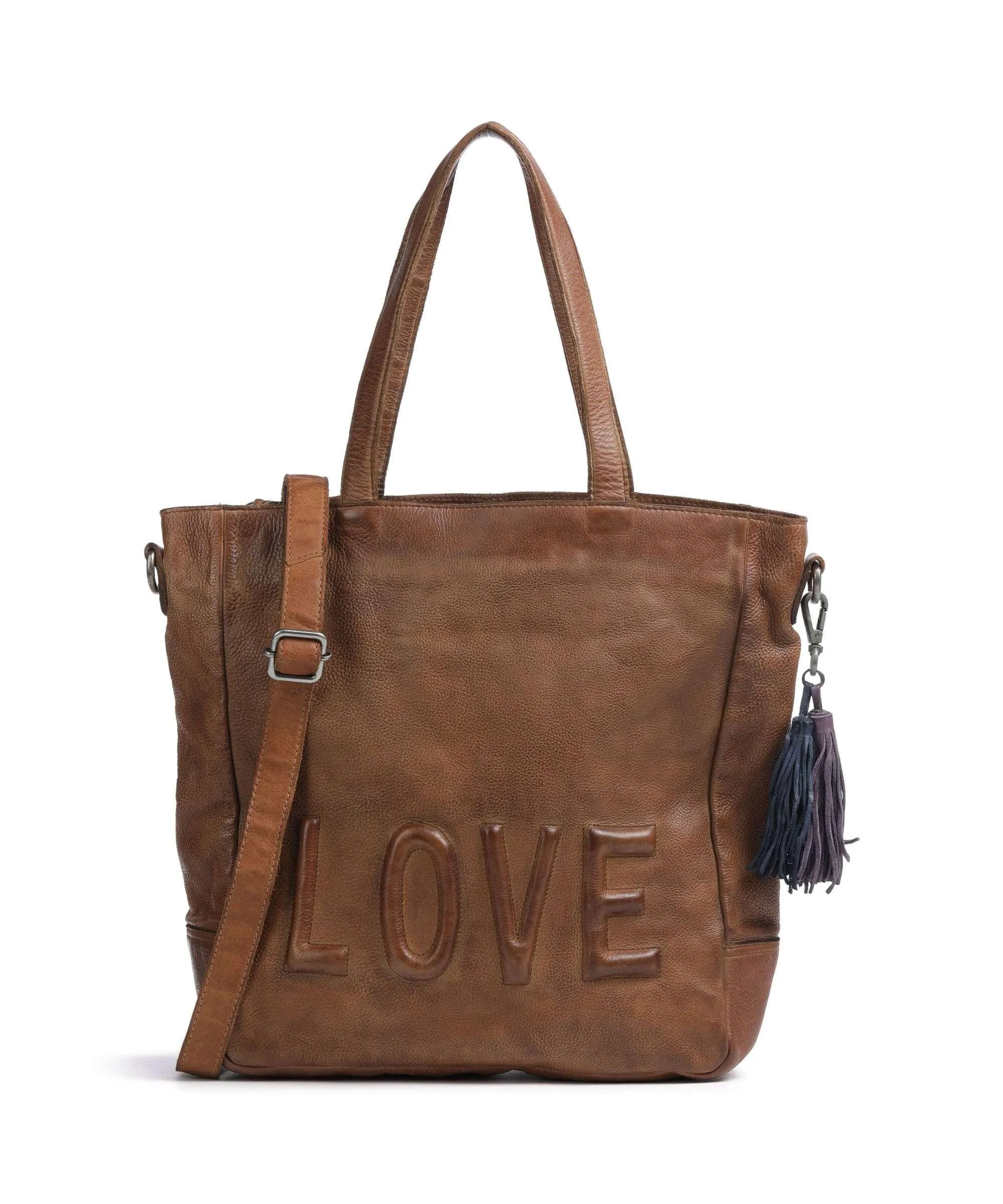  Taschendieb Wien Versöhnungsstraße 1 Borsa shopper pelle di vacchetta grana marrone  