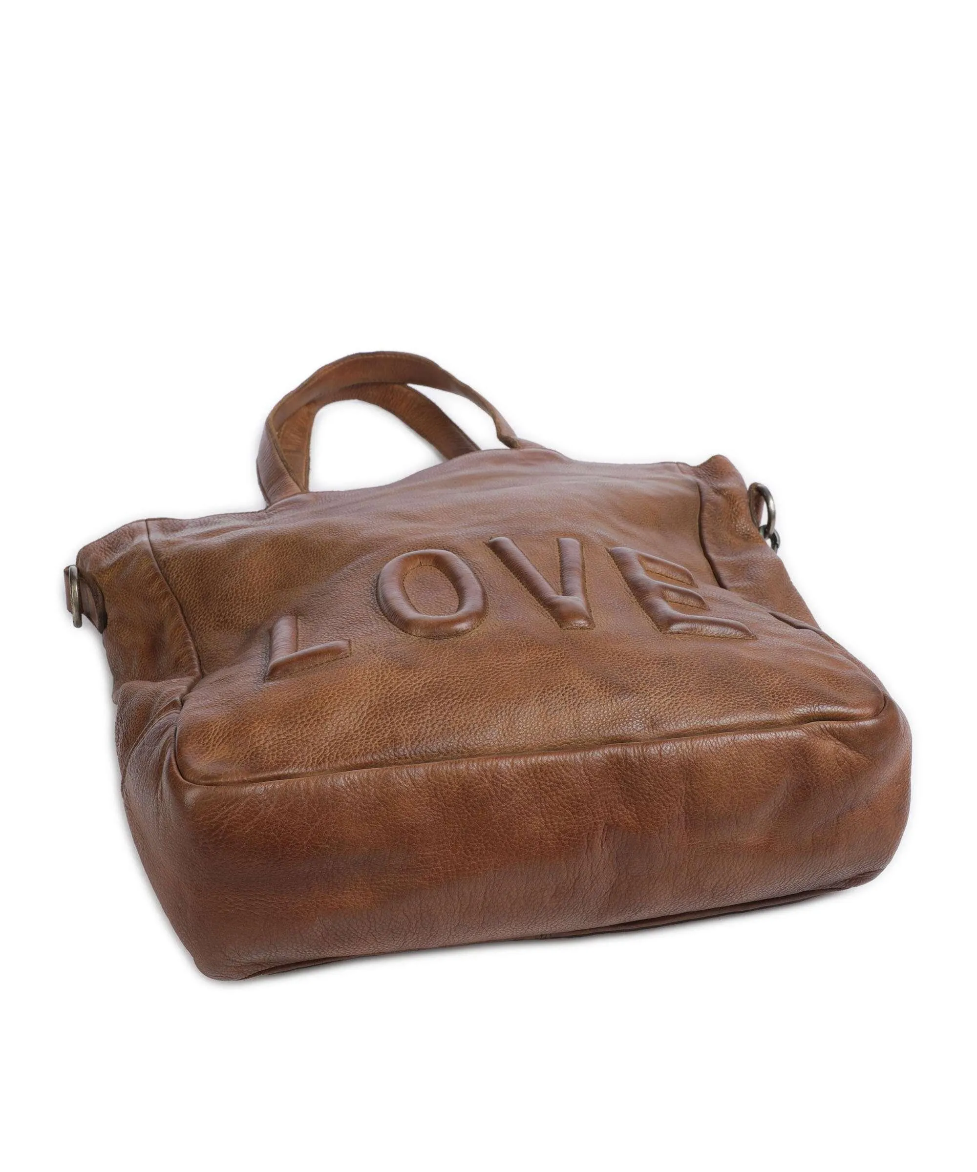  Taschendieb Wien Versöhnungsstraße 1 Borsa shopper pelle di vacchetta grana marrone  
