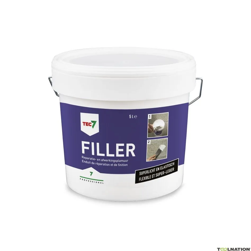 TEC7 601005000 Filler 5L Stucco superleggero per riparazioni e finiture