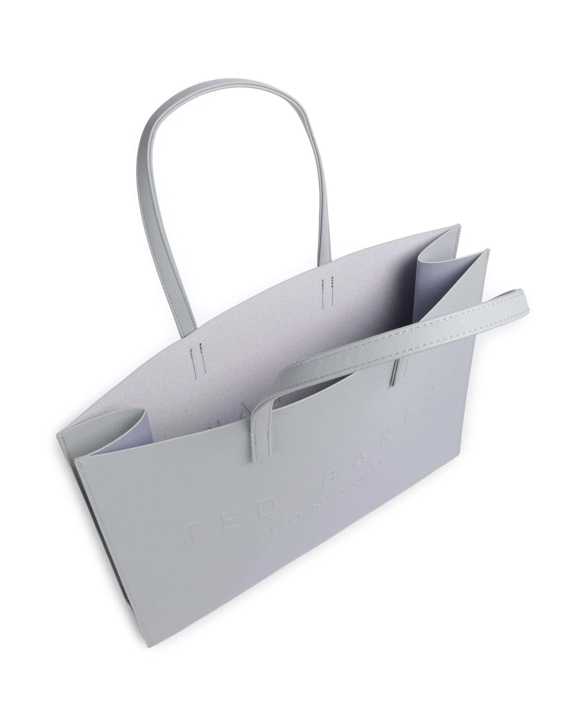  Ted Baker Sukicon Borsa shopper pelle sintetica grigio chiaro  