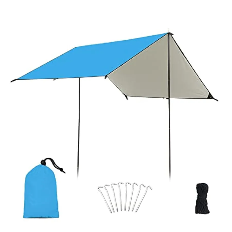 Tenda Da Esterno Multifunzionale Grande Telo Telone Per Amaca, Ultra Leggero Impermeabile Anti-UV Telone Da Campeggio Coperte Da