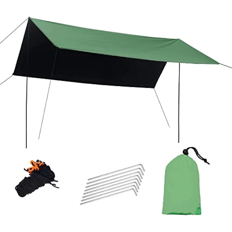 Tenda Da Esterno Multifunzionale Grande Telo Telone Per Amaca, Ultra Leggero Impermeabile Anti-UV Telone Da Campeggio Coperte Da