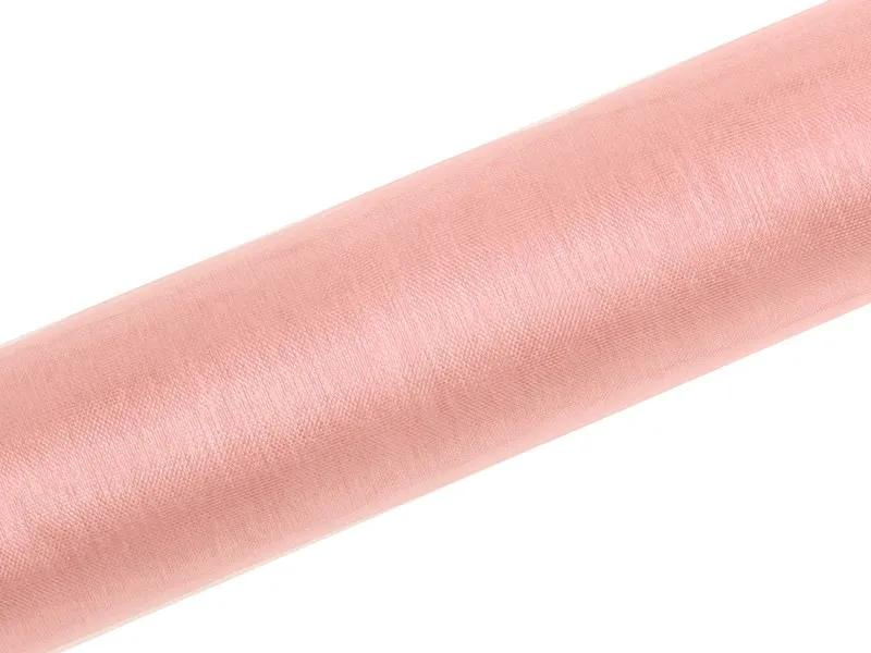 Tessuto organza rosa 16cm x 9m