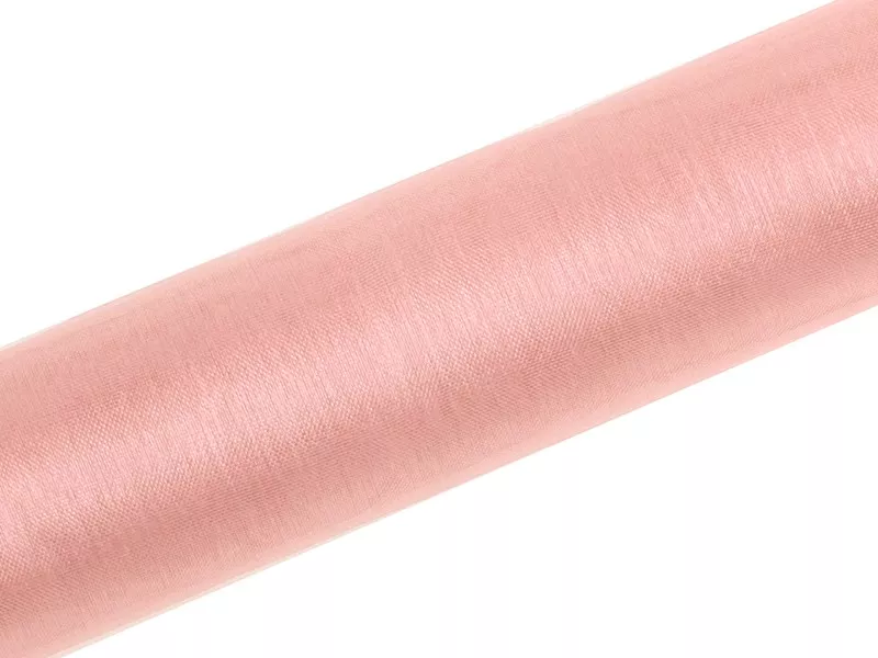 Tessuto organza rosa 16cm x 9m