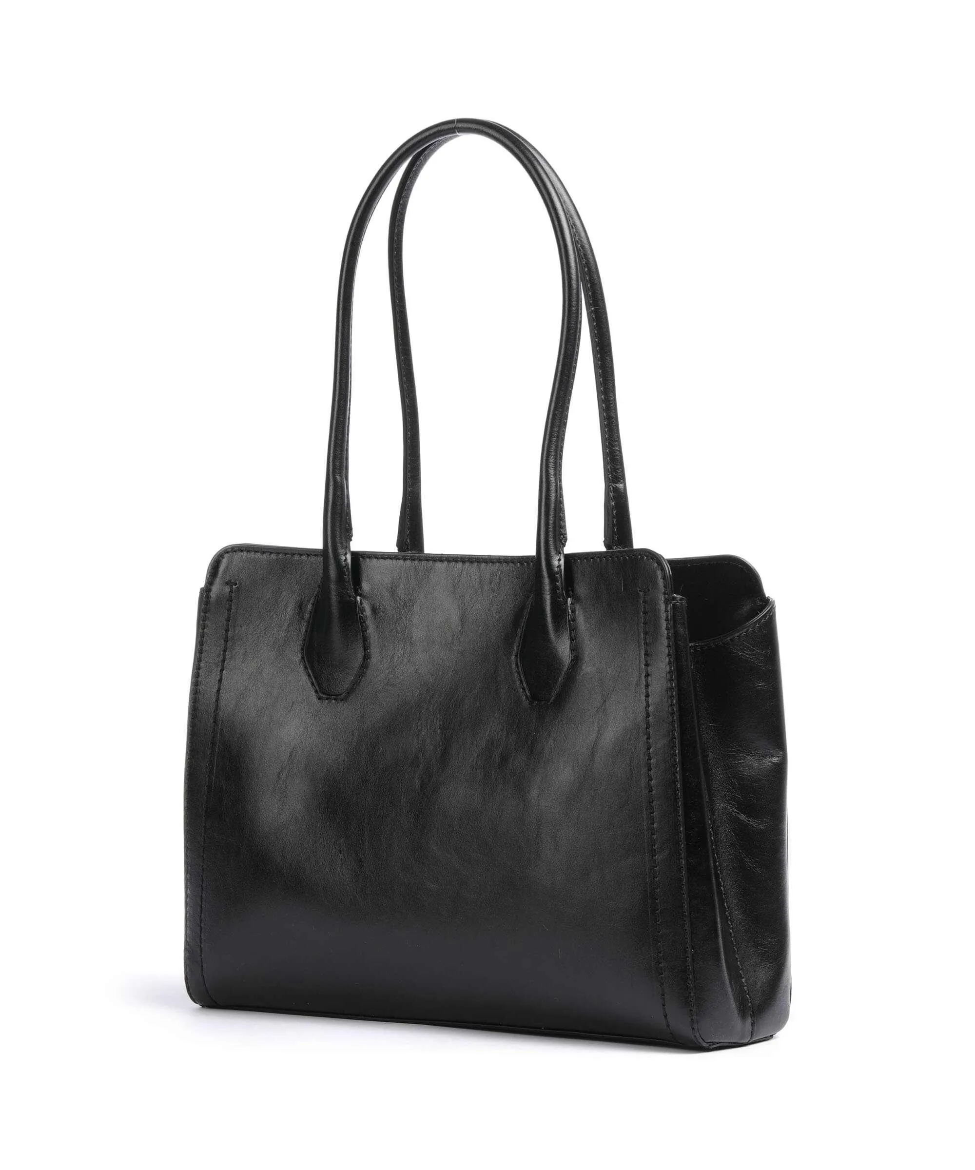  The Bridge Fiona Borsa shopper pelle di vacchetta finemente grana nero  