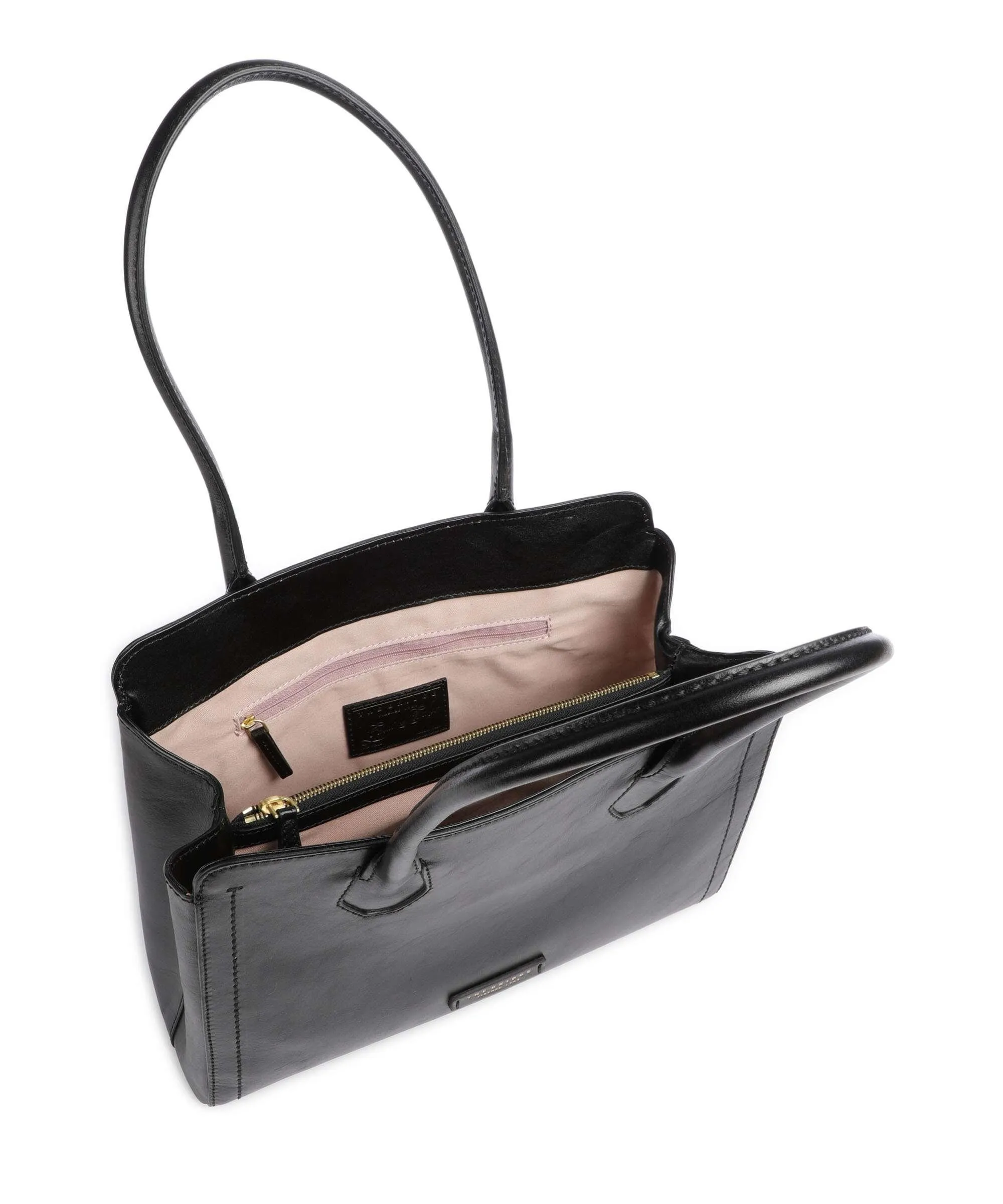  The Bridge Fiona Borsa shopper pelle di vacchetta finemente grana nero  