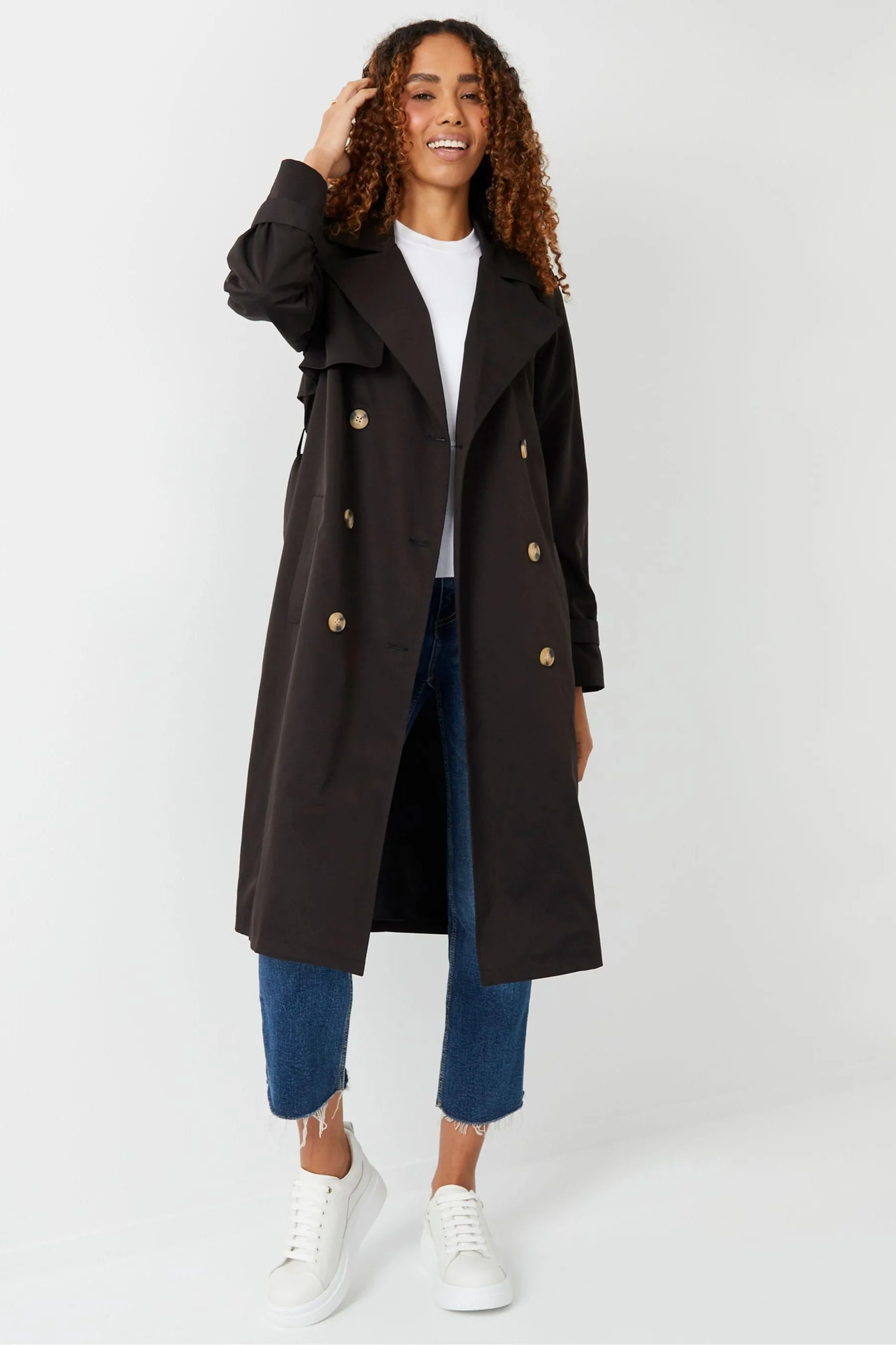 Threadbare - Trench con maniche raglan