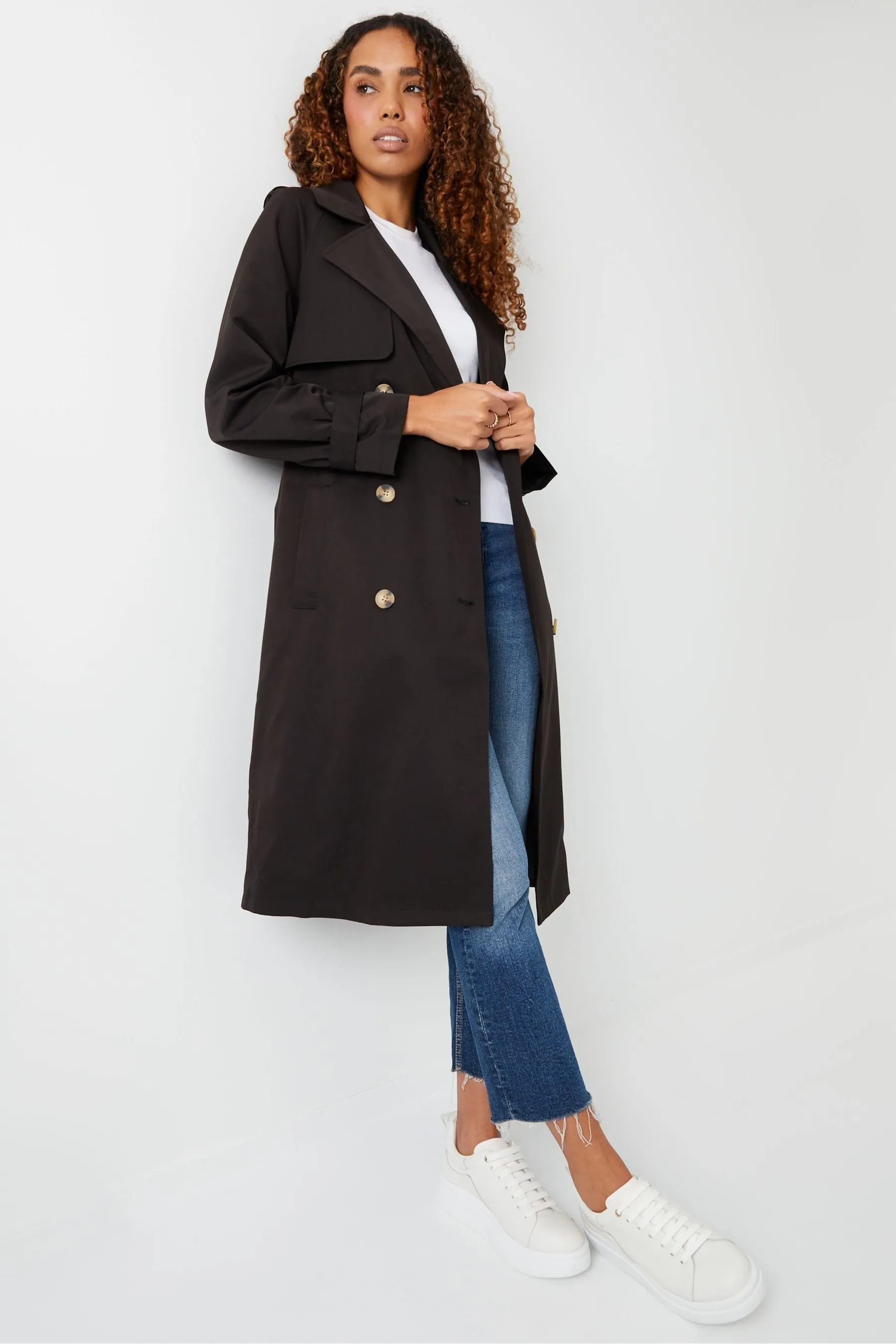 Threadbare - Trench con maniche raglan