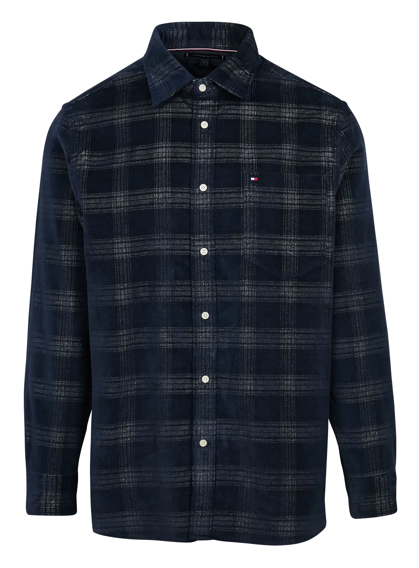  TOMMY HILFIGER   Camicia a quadri con colletto classico | Blu