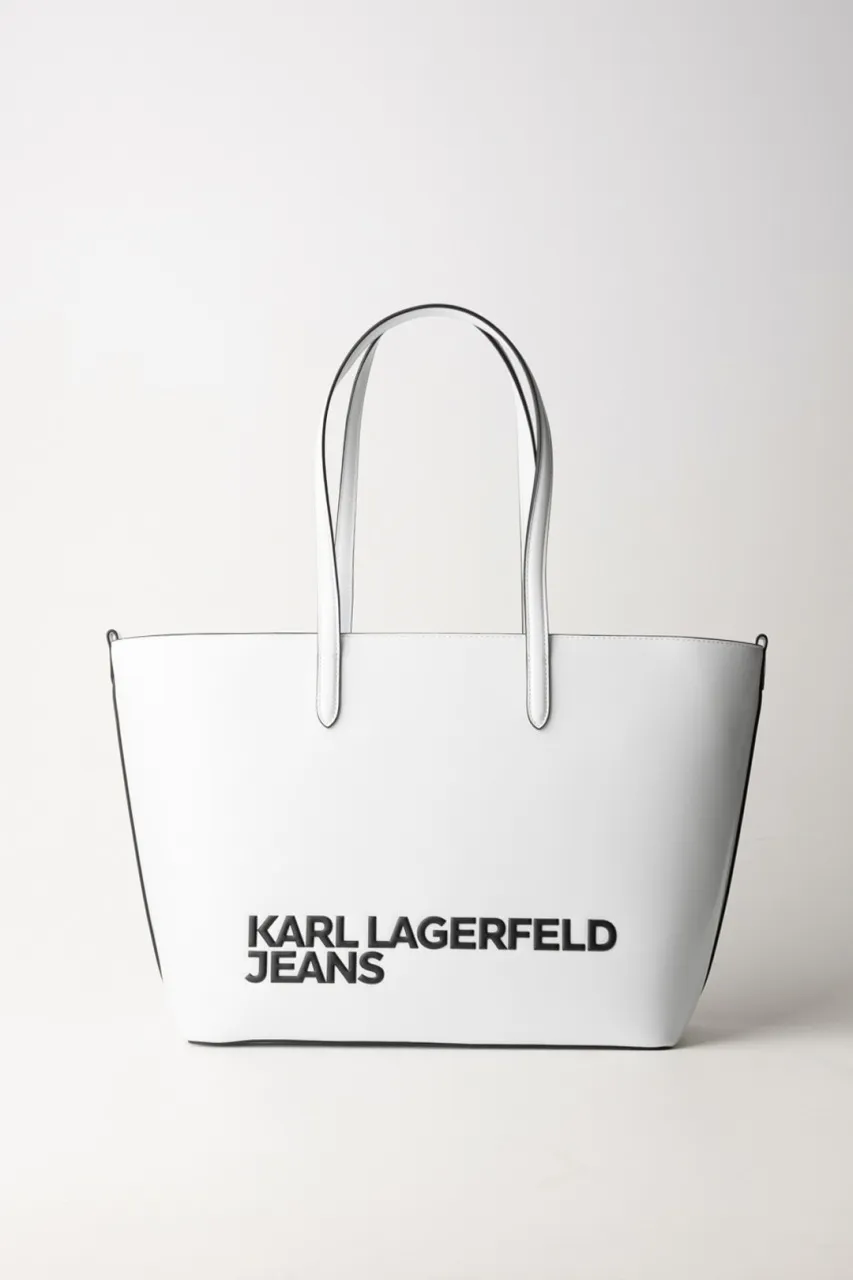 Tote bag con logo WHITE