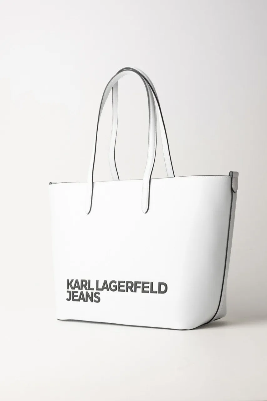 Tote bag con logo WHITE
