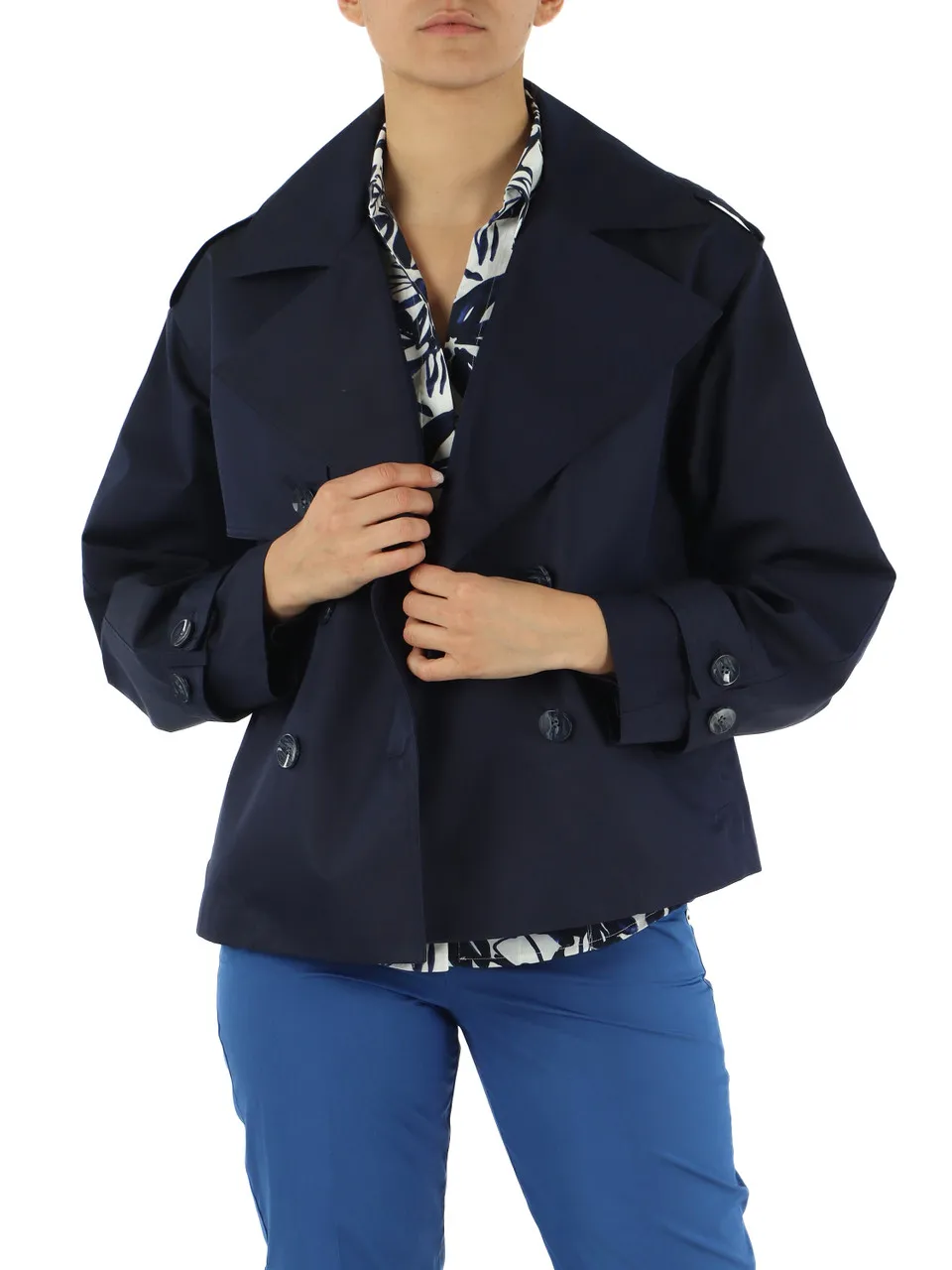 Trench corto in misto cotone VIK