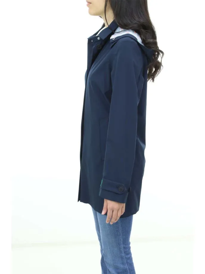 Trench impermeabule con cappuccio