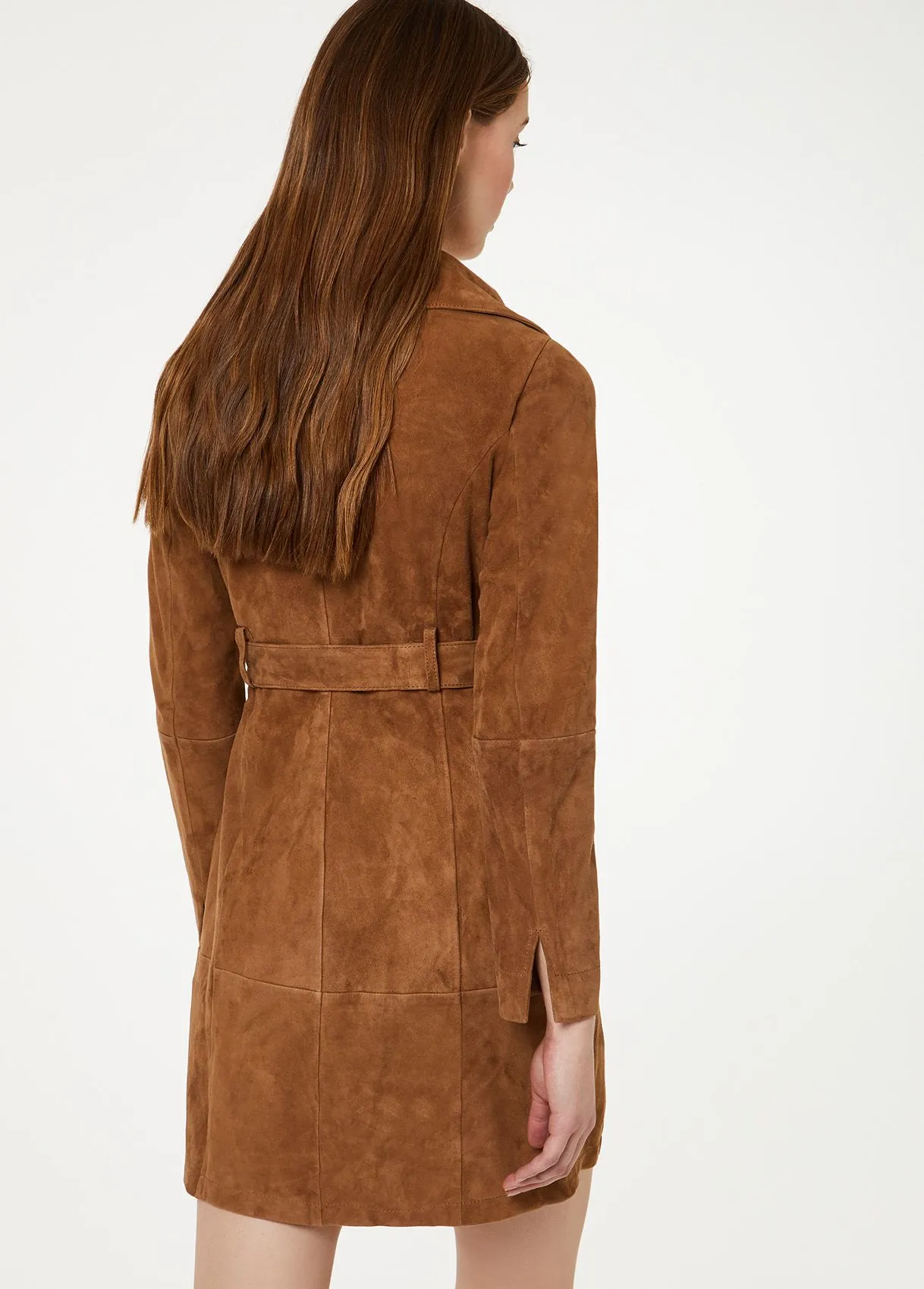 Trench in suede