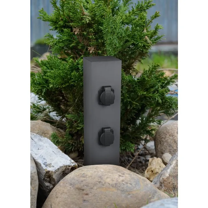 Trio Garden Socket Presa elettrica Antracite