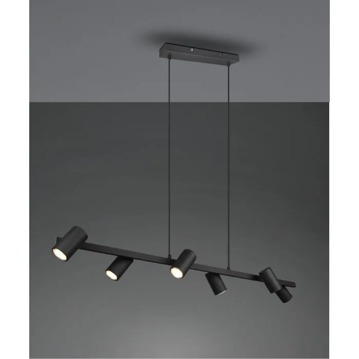 Trio MARLEY Lampada a Sospensione Nero, 6-Luci