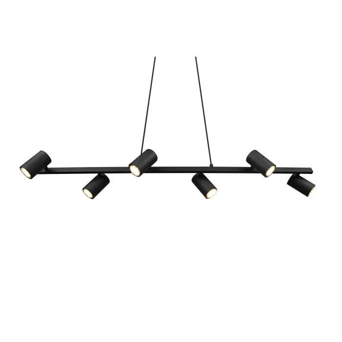 Trio MARLEY Lampada a Sospensione Nero, 6-Luci