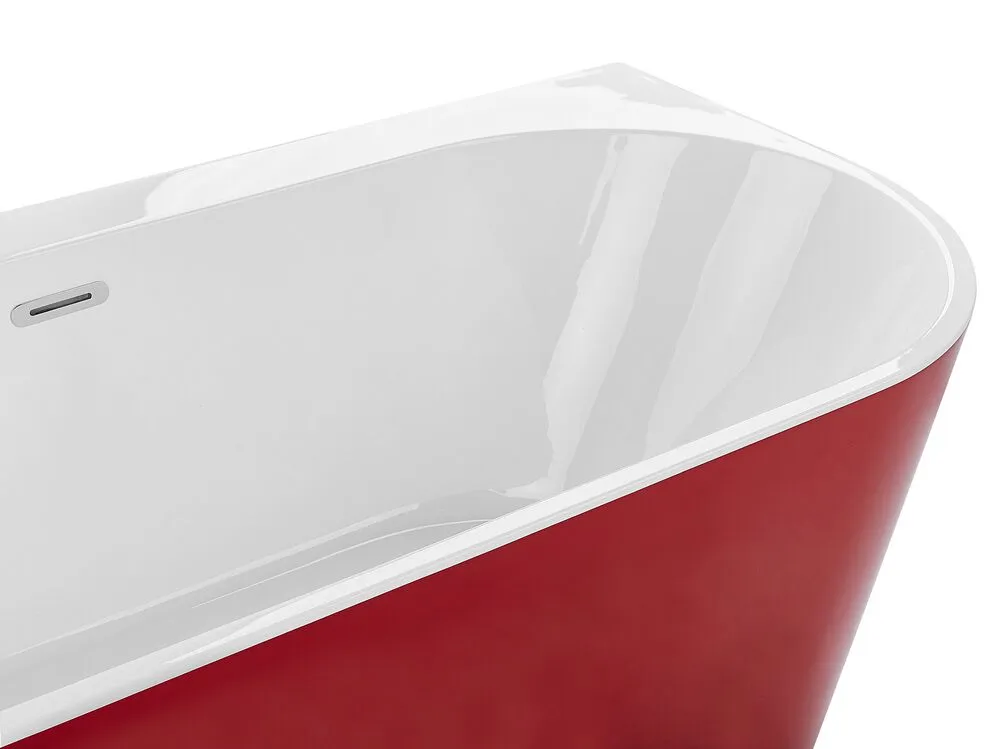 Vasca freestanding rosso 170 x 80 cm HARVEY