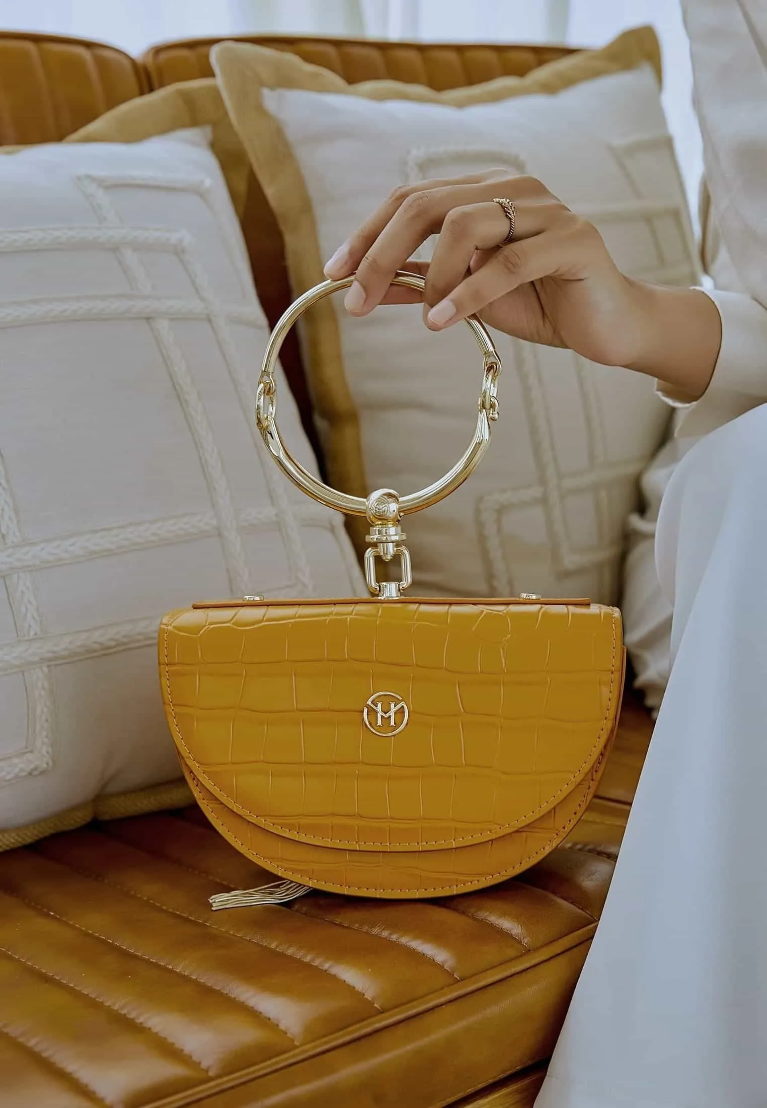 VINTAGE HALF-MOON - Borsa a mano