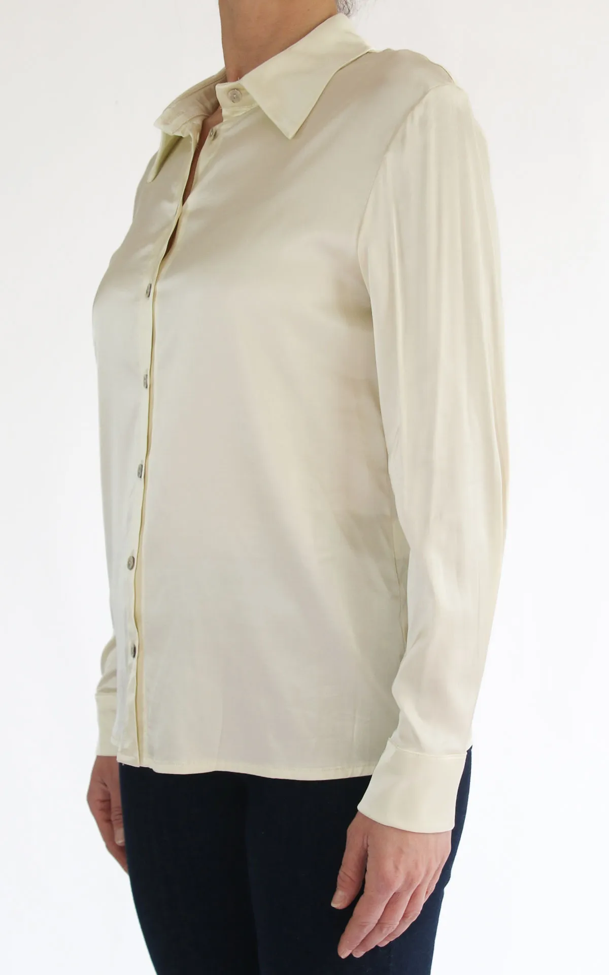 Wu’ Side – Camicia tinta unita – Burro