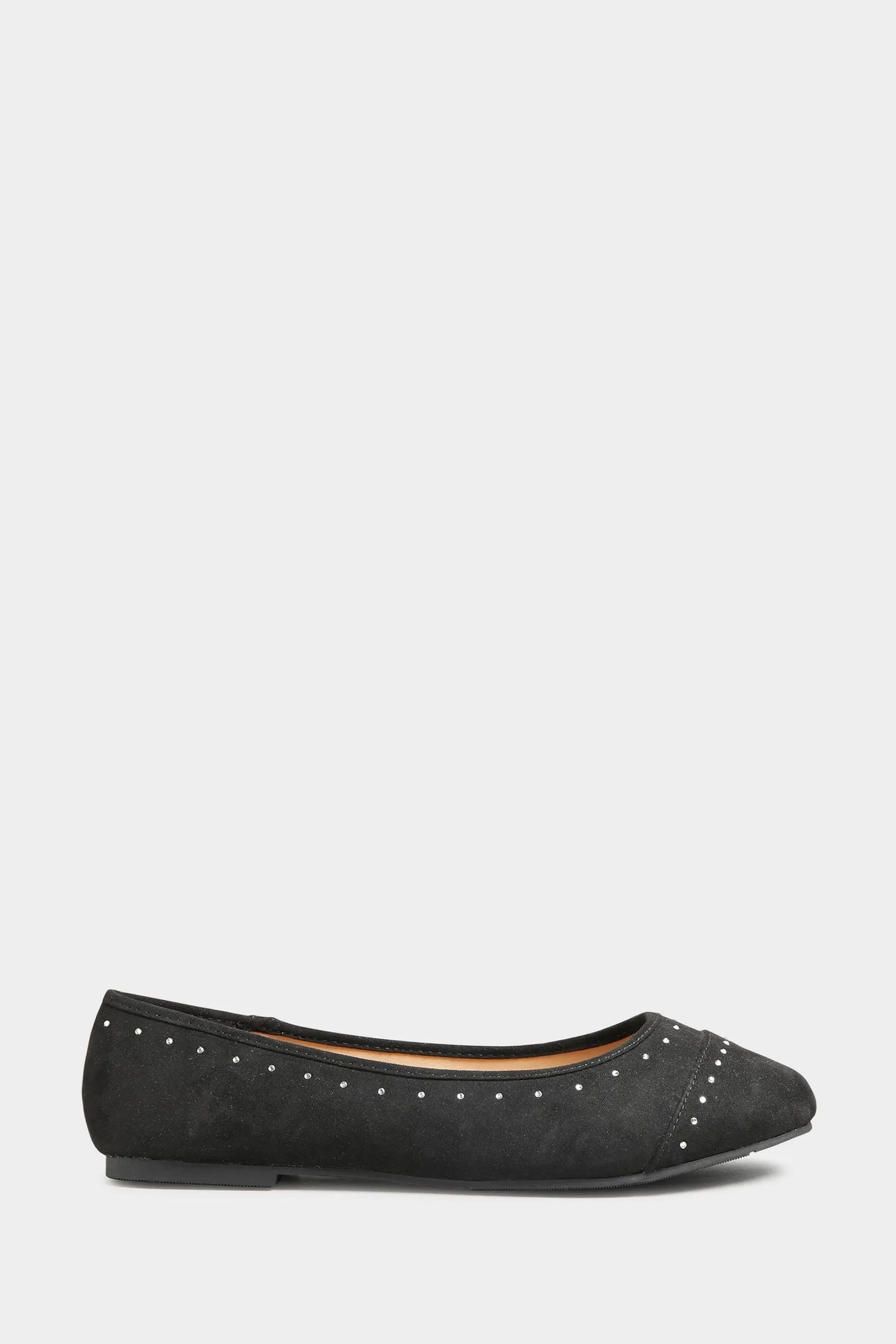 Yours Curve - Ballerine Scarpe extra Vestibilità ampia con strass