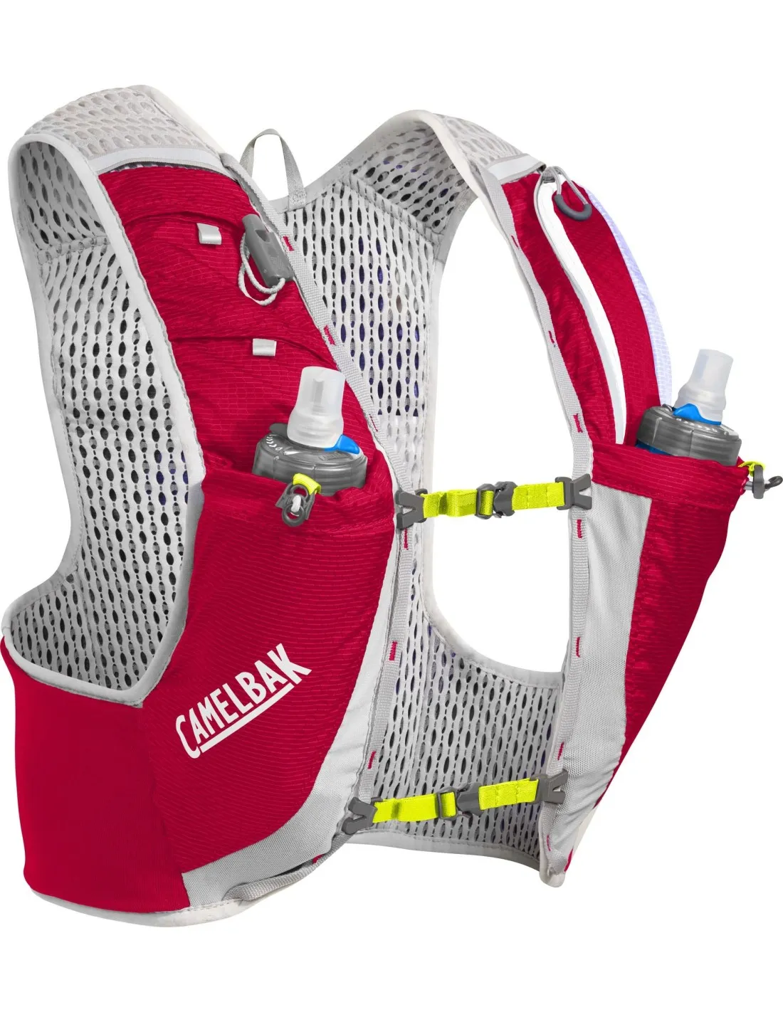 Zaino Camelbak Ultra Pro Vest 17oz Quick Stow Flask Crimson Red / lime Punch