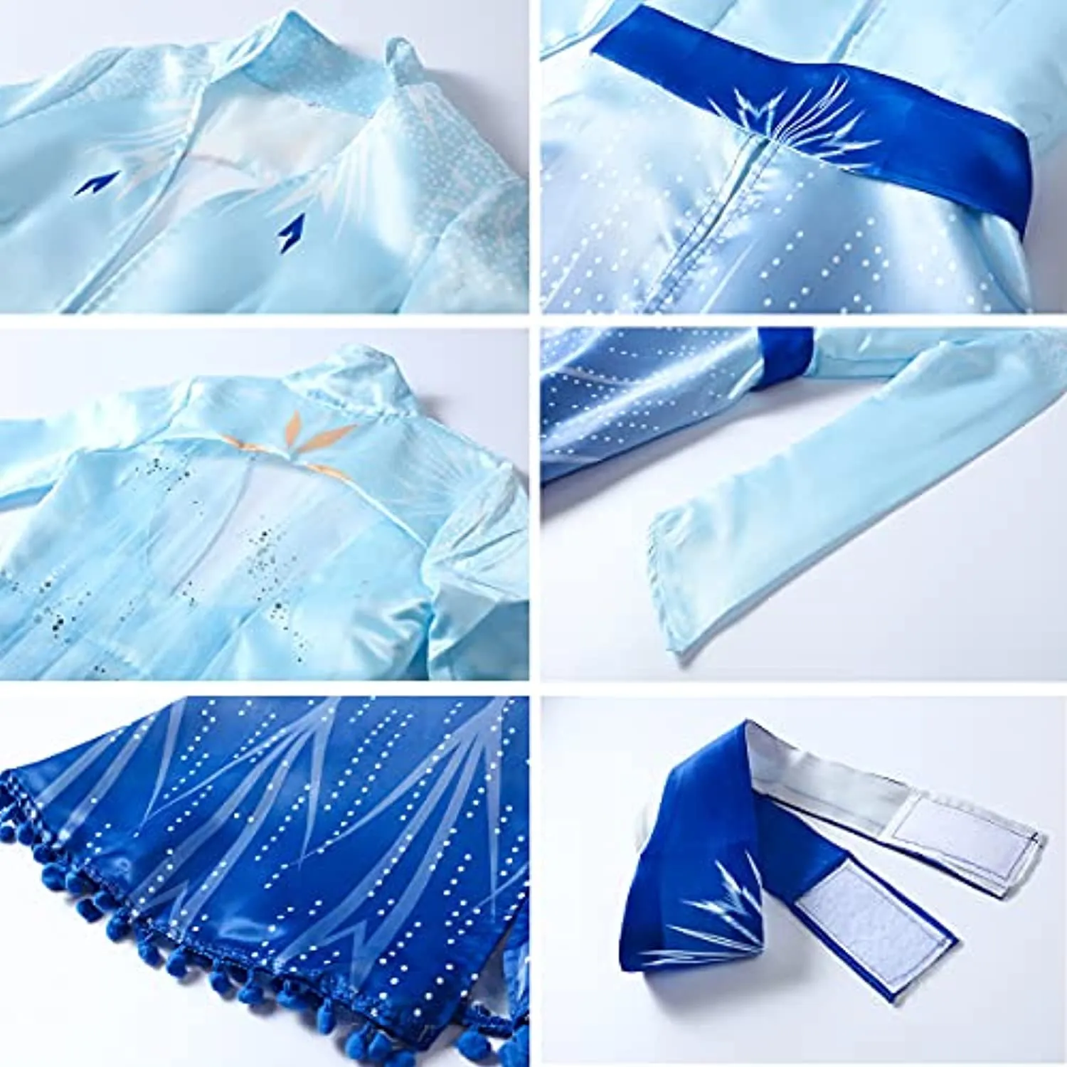 ZaisuiFun Principessa Vestito Bambina Gonna Abito Ragazze Set Costume di Gala per Festivo Feste a Tema Carnevali Halloween Natal