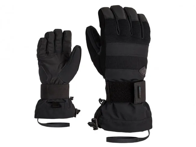 ZIENER GUANTI SNOWBOARD CON PROTEZIONE UOMO  801726 12  MILO AS BLACK